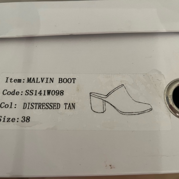 Free People Malvin Boot distressed tan suede size 38 worn once - Picture 7 of 7